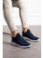 Lacivert Kırmızı Unisex Yıkanabilir Rahat Hava Alabilen Kokusuz Triko Spor Ayakkabı Sneaker 015 5