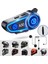 Rgb Modlu Bluetooth Motosiklet Kulaklık 5.2 Bluetooth Interkom Kask Kulaklik 5