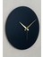 Round Model Bohem Dekoratif Metal Sıvama Akar SESSİZ Mekanizmalı Duvar Saati (40*40 Cm) 3