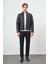 Siyah Suni Deri Hakim Yaka Düz Yırtmaçsız Tam Astar Slim Fit Casual Deri Mont 1038245153 2