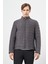 Antrasit Süet Suni Deri Hakim Yaka Düz Yırtmaçsız Tam Astar Slim Fit Casual Deri Mont 1038245150 1