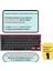 Macbook Air M1 13 inç Klavye Koruyucu (Türkçe Q) (TouchID'li Air 13.3") A2179 A2337 ile Uyumlu R.Powder 2