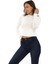 Likralı Pamuk Tişört-Slim Fit -Krem 3