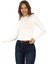 Likralı Pamuk Tişört-Slim Fit -Krem 4