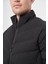 Siyah Dolumlu Hakim Yaka Slim Fit Dar Kesim Klasik Mont 1007245153 4