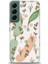 Samsung Galaxy S22 Kılıf Hd Baskılı - Flower Pattern + 9h Nano Ekran Koruyucu 1