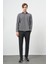 Siyah Uzun Kol Ekose Desen Gabardin Sert Yaka Cepli Pamuklu Classic Comfort Fit Gömlek 1004245169 2