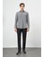 Siyah Uzun Kol Düz Gabardin Sert Yaka Cepli Pamuklu Classic Comfort Fit Gömlek 1004245168 2