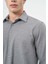 Siyah Uzun Kol Düz Gabardin Sert Yaka Cepli Pamuklu Classic Comfort Fit Gömlek 1004245168 4