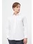 Siyah Uzun Kol Düz Bez Ayağı 041 Sert Yaka Classic Comfort Fit Gömlek 1004245323 3