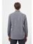 Koyu Lacivert Uzun Kol Kareli Desen Gabardin Cepsiz Pamuklu Classic Comfort Fit Gömlek 1004245166 5