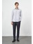 Koyu Lacivert Uzun Kol Kendinden Cepli Pamuklu Classic Comfort Fit Gömlek 1004245213 2
