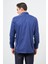 Lacivert Uzun Kol Düz Bez Ayağı 041 Sert Yaka Classic Comfort Fit Gömlek 1004245323 5