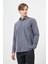 Koyu Haki Uzun Kol Ekose Desen Cepli Pamuklu Classic Comfort Fit Gömlek 1004245212 3