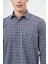 Koyu Haki Uzun Kol Ekose Desen Cepli Pamuklu Classic Comfort Fit Gömlek 1004245212 4