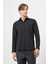Bej Uzun Kol Düz Bez Ayağı Yarım Italyan Yaka Cepsiz Pamuklu Classic Slim Fit Gömlek 1004245211 1