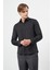 Bej Uzun Kol Düz Bez Ayağı Yarım Italyan Yaka Cepsiz Pamuklu Classic Slim Fit Gömlek 1004245211 3