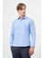 Beyaz Uzun Kol Düz Bez Ayağı Sert Yaka Cepsiz Pamuklu Classic Slim Fit Gömlek 1004245267 1