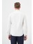 Açık Krem Uzun Kol Düz Bez Ayağı Sert Yaka Cepsiz Pamuklu Classic Slim Fit Gömlek 1004245267 5