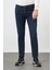 Koyu Haki Düz Gabardin Pamuklu 5 Cep Slim Fit Casual Denim Pantolon 1023245155 1