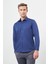 Beyaz Uzun Kol Düz Bez Ayağı 032 Sert Yaka Classic Slim Fit Gömlek 1004245324 1