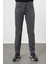 Koyu Antrasit Düz Gabardin Pamuklu 5 Cep Slim Fit Casual Pantolon 1003245319 1