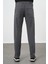 Koyu Antrasit Düz Gabardin Pamuklu 5 Cep Slim Fit Casual Pantolon 1003245319 5
