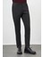 Siyah Düz Gabardin Pamuklu Yan Cep Slim Fit Casual Pantolon 1003245162 3