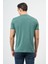 Haki Kısa Kol Düz Bez Ayağı Bisiklet Yaka Casual Slim Fit Tişört 1011245193 5