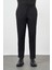 Koyu Lacivert Düz Armürlü Pamuklu Yan Cep Comfort Fit Casual Pantolon 1003245164 1