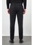 Koyu Lacivert Düz Armürlü Pamuklu Yan Cep Comfort Fit Casual Pantolon 1003245164 5