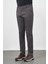 Koyu Lacivert Düz Armürlü Pamuklu Yan Cep Comfort Fit Casual Pantolon 1003245164 3