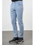 Koyu Turkuaz Düz Gabardin Pamuklu 5 Cep Slim Fit Casual Pantolon 1003245318 3