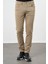 Koyu Bej Düz Gabardin Pamuklu 5 Cep Slim Fit Casual Pantolon 1003245318 1