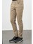 Koyu Bej Düz Gabardin Pamuklu 5 Cep Slim Fit Casual Pantolon 1003245318 3