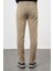 Koyu Bej Düz Gabardin Pamuklu 5 Cep Slim Fit Casual Pantolon 1003245318 5