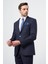 Lacivert Armürlü Mono Yaka Tam Astar Esnek 6 Drop Slim Fit Classic Takım Elbise 1001245175 3
