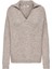 Onlmaggıe Lıfe Ls Splıt Neck cc Knt Koyu Bej 15324310 2