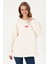 Kadın Krem Sweatshirt 50294221-VR071 3