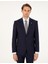 Erkek Lacivert Slim Fit %100 Yün Takım Elbise 50294275-VR033 3