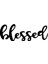 Artroya - Blessed Yazısı Metal Duvar Tablosu - Ev Dekorasyon - Metal Duvar Yazısı - 50 x 22 - cm -Siyah - TEXT-157 1