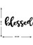 Artroya - Blessed Yazısı Metal Duvar Tablosu - Ev Dekorasyon - Metal Duvar Yazısı - 50 x 22 - cm -Siyah - TEXT-157 3