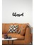 Artroya - Blessed Yazısı Metal Duvar Tablosu - Ev Dekorasyon - Metal Duvar Yazısı - 50 x 22 - cm -Siyah - TEXT-157 5