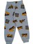 Erkek Çocuk Pamuklu Mavi Iş Makinesi Desen Pijama Takımı 3