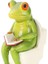 Yenilik Kurbağa Figürinleri Reçine Craft Frog Heykel Heykeli Creative Frog 5X8.5X11CM (Yurt Dışından) 4