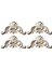 4 Oymalı , Oyma Çı, Çerçeve Ahşap Figürler Pervaz Boyasız 4CMX4CM (Yurt Dışından) 2