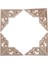 Iş Ahşap Öşe Onlay Çerçeve Dekorasyonu 8X8CM (Yurt Dışından) 1