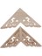 Iş Ahşap Öşe Onlay Çerçeve Dekorasyonu 8X8CM (Yurt Dışından) 3