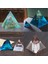 3pcs 2cm 3cm 4cm Piramit Silikon Kalıp Reçine Döküm Kristal Berraklığında (Yurt Dışından) 4