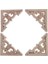 Doğal Ahşap Oyma Boyasız Çı Dekorları 6X6CM 1 (Yurt Dışından) 1